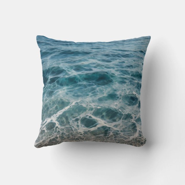 Coussin Vagues océaniques (Verso)