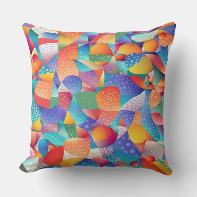 Coussin Vagues océaniques du coucher du soleil (Recto)