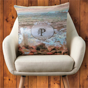 Coussin Vagues Rocheuses 0742