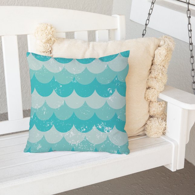 Coussin Vagues vintages (Créateur téléchargé)