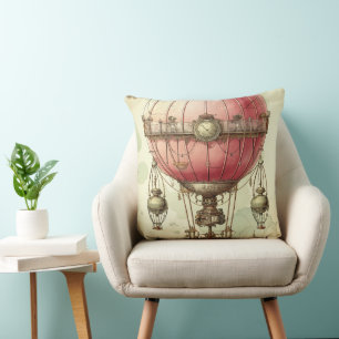Coussin Vaisseau aérien antique rose victorien