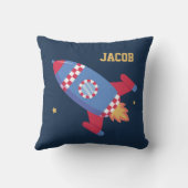 Coussin Vaisseau Spatial à Carreaux, Espace, Décoration de (Verso)