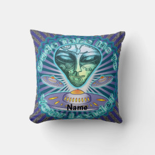Coussin Vaisseau spatial de chef extraterrestre