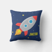 Coussin Vaisseau Spatial, Espace, Pour Chambre d'Enfant (Verso)