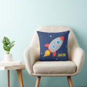 Coussin Vaisseau Spatial, Espace, Pour Chambre d'Enfant (Chaise)