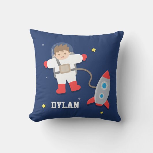 Coussin Vaisseau Spatial Extérieur Espace Petit Astronaute (Recto)