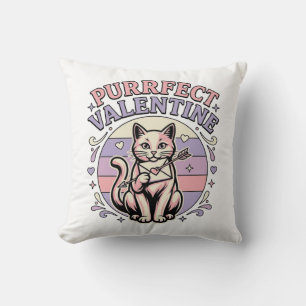 Coussin Valentin chat parfait Amour de la Saint-Valentin V