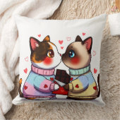Coussin Valentine Cats with Chocolate (Couverture)