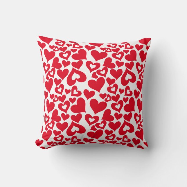 Coussin Valentine Coeurs Jeu d'oreiller (Recto)