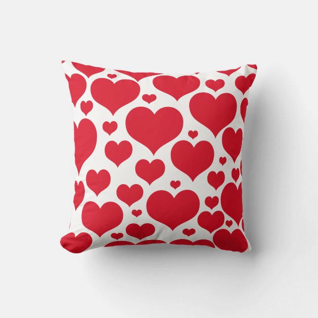 Coussin Valentine Coeurs Jeu d'oreiller (Recto)
