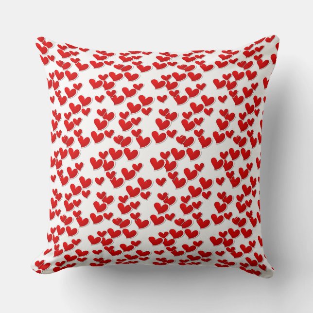 Coussin Valentine Coeurs Jeu d'oreiller (Recto)