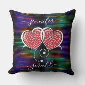 Coussin Valentine Interlock Hearts Design (Recto)