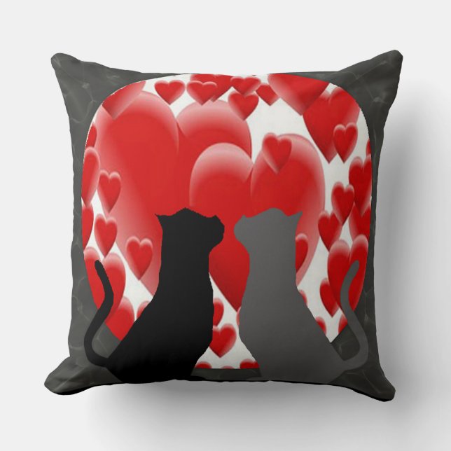Coussin Valentine Kitties (Recto)
