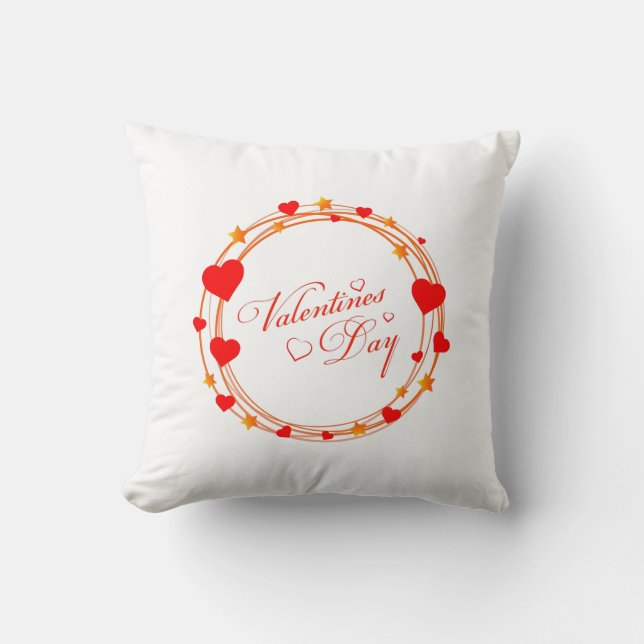 Coussin Valentine's Day Circle Design-25695 (Recto)