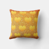 Coussin Valentine's Day Gold Heart (Verso)