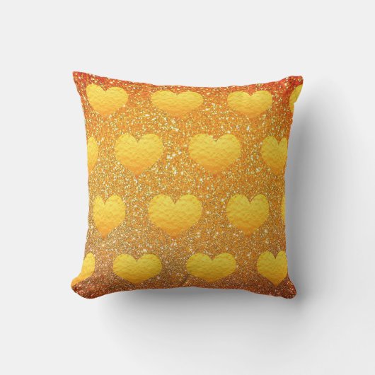 Coussin Valentine's Day Gold Heart (Recto)