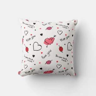 Coussin Valentine's Hearts Arrow sans couture