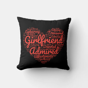 Coussin Valentines Petit-ami cadeau pour elle