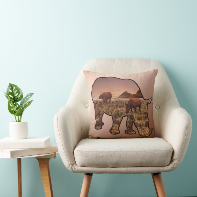 Coussin Vallée Des Rhinoceros, Cushion (Chaise)