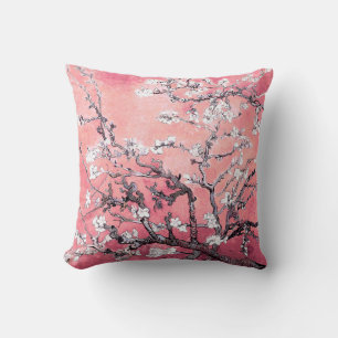 Coussin Van Gogh Almond Blossom pêche rose
