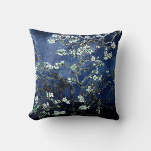 Coussin Van Gogh Almond Blossoms Midnight Blue