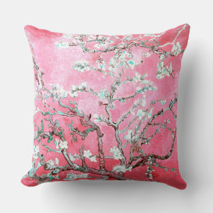 Coussin Van Gogh Almond Blossoms rose Bleu