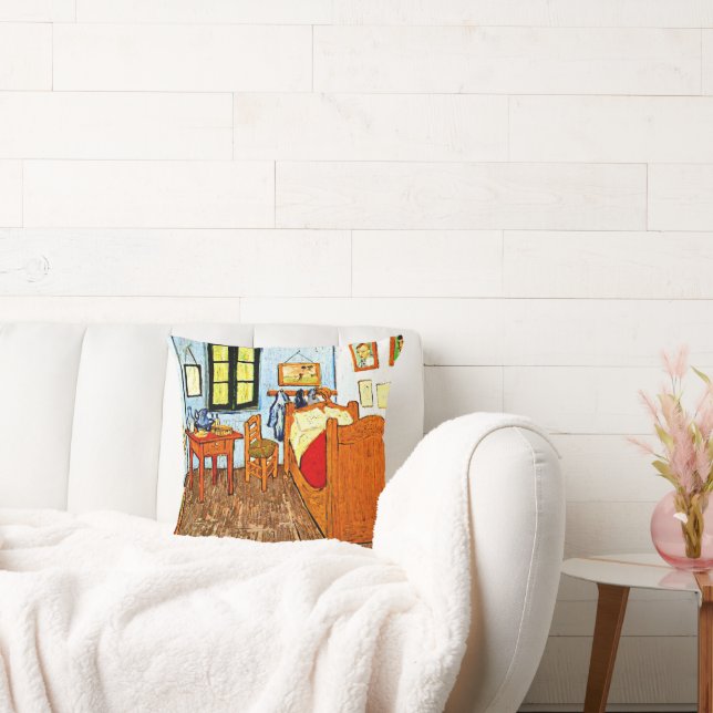 Coussin Van Gogh - Chambre de Vincent, célèbre peinture, (Canapé)