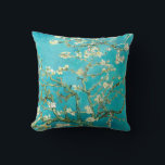 Coussin VAN GOGH - Fleurs d'amandes<br><div class="desc">"van gogh vincent",  "fleurs d'amandes",  fleurs,  "peinture célèbre",  vintage,  "art fin",  floral,  bleu,  vangogh</div>