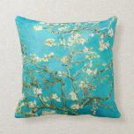 Coussin VAN GOGH Fleurs d'amandes<br><div class="desc">"van gogh",  vincent,  "fleurs d'amandes",  fleurs,  "peinture célèbre",  vintage,  "art fin",  floral,  bleu</div>