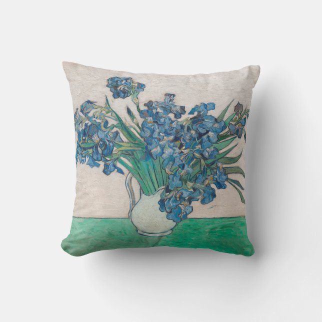 Coussin Van Gogh Iris Vase Peinture Impressionnisme (Recto)