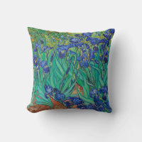 Van Gogh Irises. Impressionnisme vintage floral bl