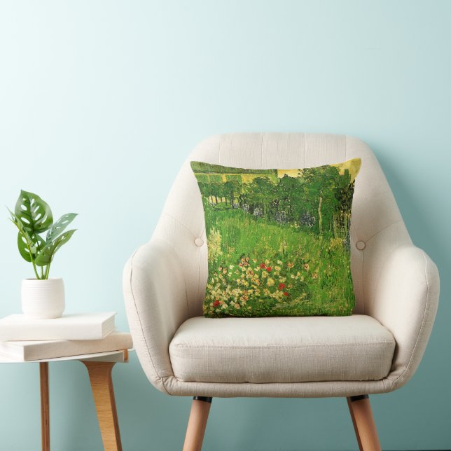 Coussin Van Gogh - Le jardin de Daubigny, (Chaise)