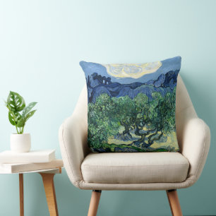 Coussin Van Gogh Les Oliviers Paysage Peinture