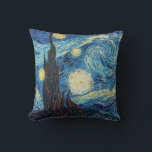 Coussin Van Gogh Starry Classic Nuit Impressionnisme Art<br><div class="desc">Peinture de nuit étoilée - C'est le chef-d'oeuvre de Vincent Van Gogh,  The Starry Night 1889.</div>