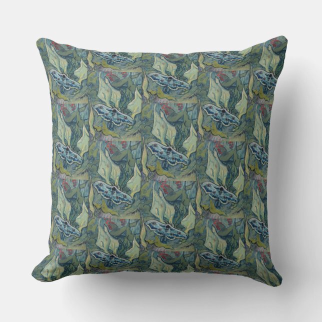 Coussin Van Gogh Vintage Great Peacock Moth (Recto)