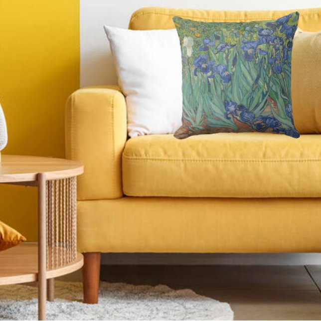 Coussin Van Gogh Vintage Irises (Créateur téléchargé)
