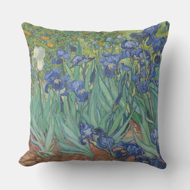 Coussin Van Gogh Vintage Irises (Recto)