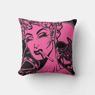 Coussin Vana DeVinyl™/Oreiller à lancer de fille