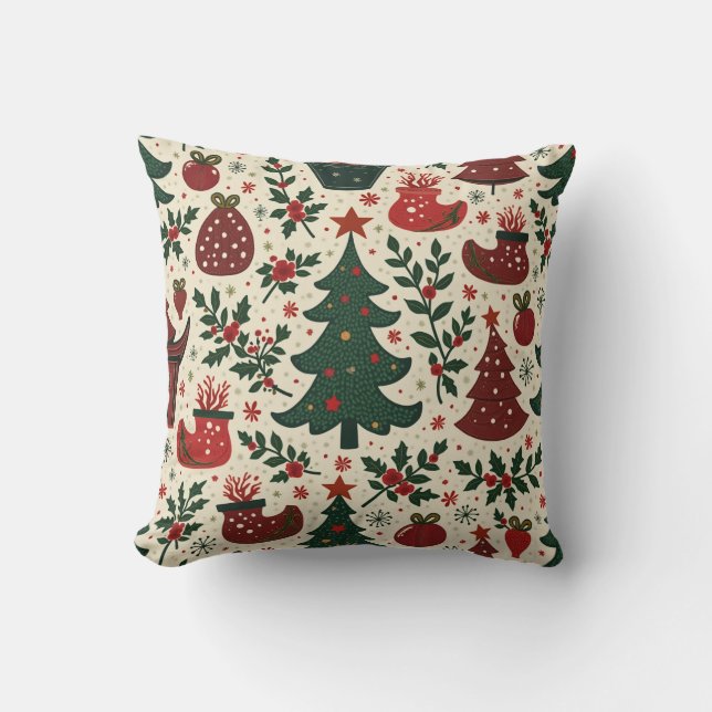 Coussin variété de formes sur le thème de Noël (Recto)