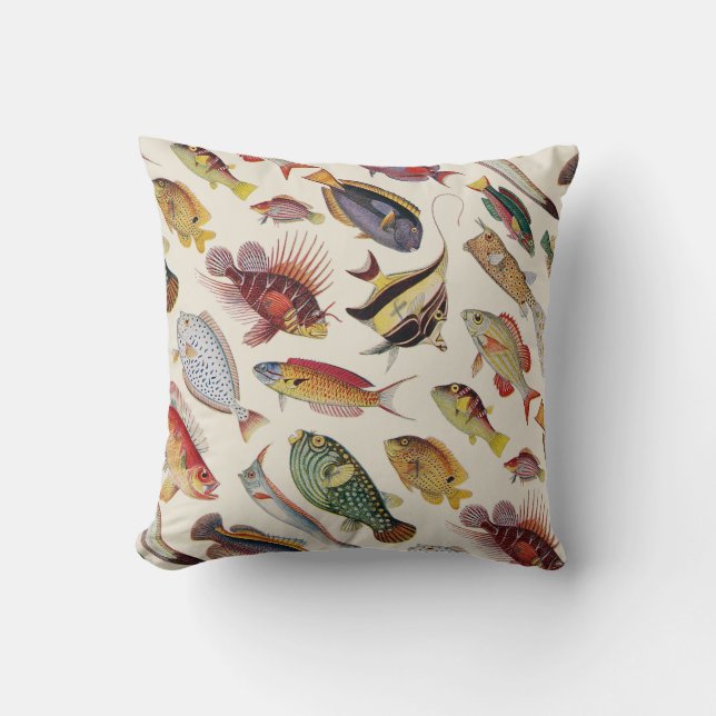 Coussin Variétés de poissons (Recto)