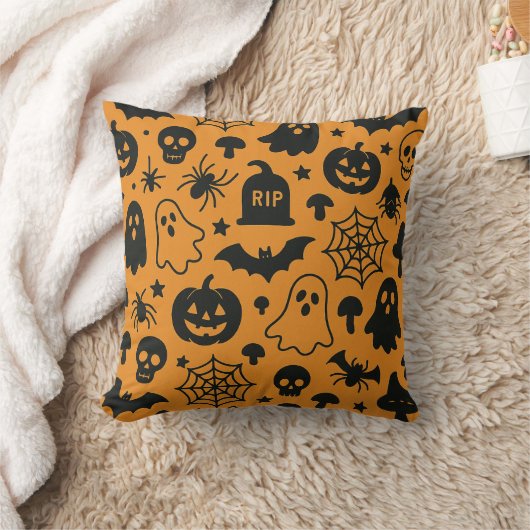 Coussin Various Halloween pattern images pliow (Couverture)