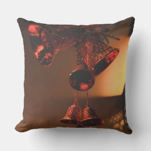 Coussin Vase à vin rustique vintage & bouteille encore deb