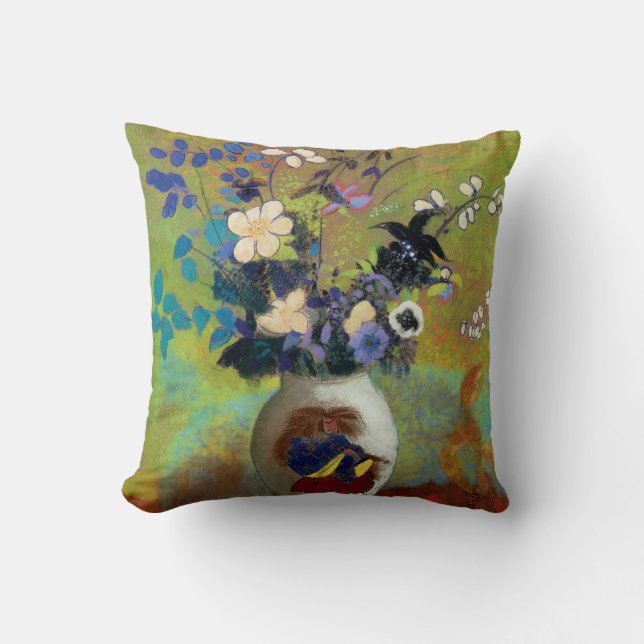 Coussin Vase au Guerrier Japonais (Recto)