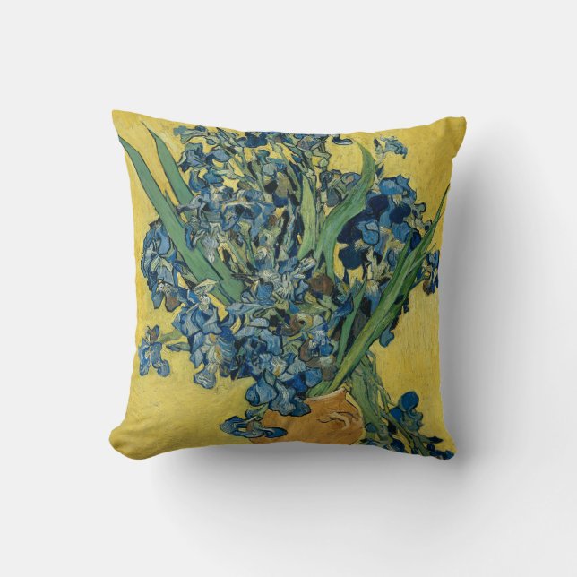Coussin Vase avec Irises par Van Gogh (Recto)