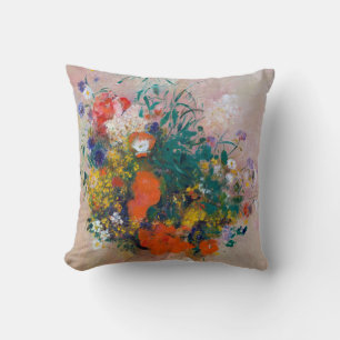 Coussin Vase de fleurs, Redon