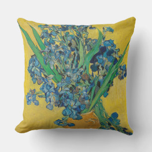 Coussin Vase Van Gogh avec Iris Classic Impressionnisme