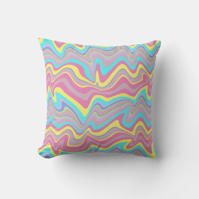 Coussin Vaves de Liquify Pastel (Recto)