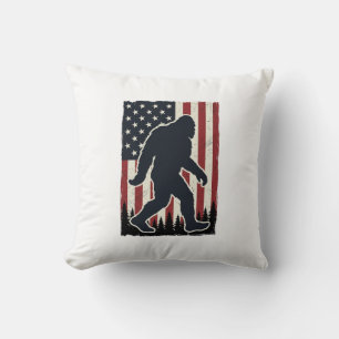 Coussin Vecteur de drapeau vintage de créature sauvage pat