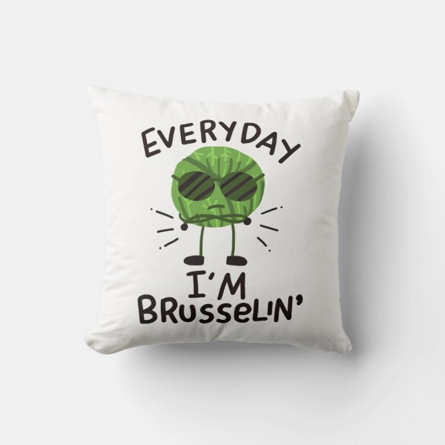 Coussin Vegan Brussels Sprouts (Recto)