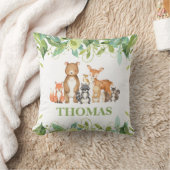 Coussin Végétation Bois Animaux Naissance Statistiques Gar (Couverture)